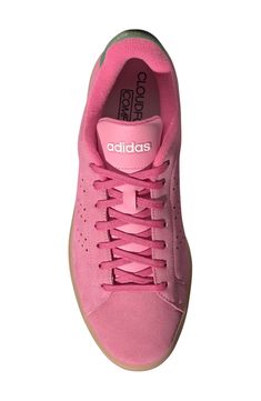 Clean-lined and crisp, this low-top sneaker is a forever-chic style that's as luxe as it is low-key. Synthetic upper/textile lining/rubber sole Imported Pink Lace-up Sneakers With Embossed Logo, Sporty Pink Sneakers With Embossed Logo, Pink Sneakers With Embossed Logo For Streetwear, Adidas Lace-up Sneakers With Embossed Logo, Casual Pink Sneakers With Embossed Logo, Adidas Low-top Sneakers With Embossed Logo, Trendy Lace-up Adidas Sneakers, Adidas Advantage, Sneaker Men