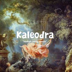 a painting with the words kaleodra on it and an image of a woman in