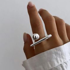 Luxury Hand-cast Modernist Jewelry, Trendy Stackable Open Band Rings, Modern Metal Midi Rings, Modern Metal Stackable Rings With Open Ring Shape, Modern Metal Stackable Open Rings, Geometrical Jewelry, Funky Rings, Chunky Silver Rings, Unique Silver Jewelry