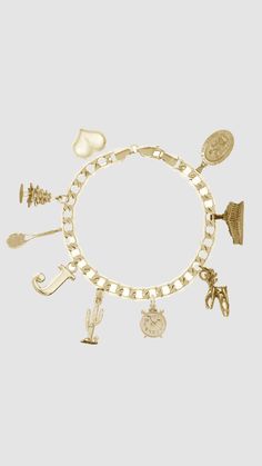 14k gold charm bracelet inspo Bracelet Inspo, Gold Charm Bracelet, Gold Charm, Charm Bracelet