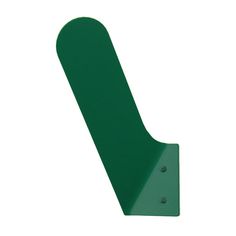 a green metal object on a white background