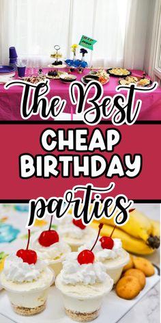 the best cheap birthday party food and desserts