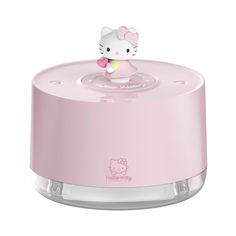 the hello kitty humider is pink in color