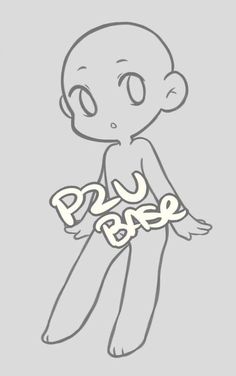 a drawing of a person with the word pua bae on it's chest