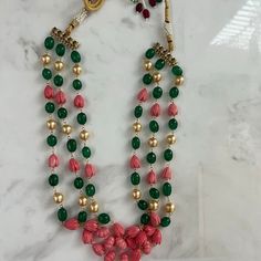 Buy Layered Tulip Beaded Pearl Necklace Indian Jewelry Long Rani Haar Necklace Punjabi Jewelry South Indian Jewelry Temple Jewelry Mala Necklace Online in India - Etsy Festive Multi-strand Colorful Beads Jewelry, Traditional Multicolor Heart Beads Necklace, Multi-strand Beaded Chain Necklace Gift, Festive Multi-strand Beaded Chain Jewelry, Traditional Heart Beads For Jewelry Making, Heart-shaped Faceted Beads Necklace For Jewelry Making, Heart-shaped Faceted Beads Necklace For Gift, Heart-shaped Necklace With Faceted Beads For Gift, Beaded Long Mala Necklace As Gift