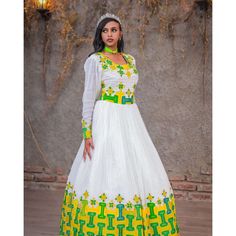 Modern Habesha Dress Handwoven Habesha Kemis New Year Habesha Libs Eritrean Dress ሀበሻ ቀሚስ ሀበሻ ልብስ Handloom Long Sleeve Wedding Dress, Ceremonial Dresses With Woven Motifs For Transitional Season, Traditional Long Sleeve Maxi Dress With Pallu, Wedding Long Sleeve Dress With Woven Motifs, Long Sleeve Wedding Dress With Woven Motifs, Traditional Handloom Maxi Dress For Festive Occasions, Handloom Floor-length Dress For Traditional Ceremonies, Traditional Floor-length Handloom Dresses, Traditional Floor-length Embroidered Dress For Transitional Season