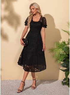 JJ's House No Jacquard Lace Midi Square Spring Summer A-line Yes Black S Height:5.7ft(174cm) Bust:33.5in(85cm) Waist:26in(66cm) Hips:36in(91cm) Dress. #JJ's House #No #Jacquard #Lace #Midi #Square #Spring #Summer #Aline #Yes #Black #S #Dress No Waist Dress, Cocktail Midi Dress, House No, Semi Formal Dresses, Midi Cocktail Dress, Black Lace Dress, Lovely Clothes, Lace Midi, Lace Midi Dress