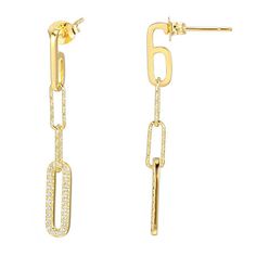 Earring Back: PostSetting: PaveStone: Cubic ZirconiaStone Cut: RoundStone Millimeter Measurement: 1.5 Mm Width, 1.5 Mm LengthMetal Color: YellowEarring Length: 36.7mmEarring Width: 4.9mmMetal: 18k Gold Over SilverCare: Polishing ClothStone Type: 48 Cubic ZirconiaCountry of Origin: Imported Classic Gold Diamond Drop Earrings, Classic Gold Diamond Earrings, Tarnish Resistant, Gold Linear Anniversary Earrings With Prong Setting, Gold Linear Earrings With Prong Setting For Anniversary, Gold Tarnish Resistant Diamond Earrings, Gold Tarnish-resistant Diamond Earrings, Luxury Gold Cubic Zirconia Linear Earrings, Luxury Gold Linear Earrings With Prong Setting, Gold Diamond Earrings For Anniversary