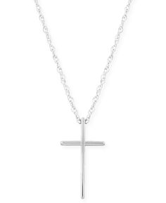 Modern solid cross necklace that will last a lifetime. Crafted in 14k yellow gold, white gold or rose gold Big Clothes, Beauty Gift Sets, Modern Necklaces, Casual Loafers, Metal Necklaces, White Rose Gold, Watches Jewelry, Party Shoes, Beauty Gift