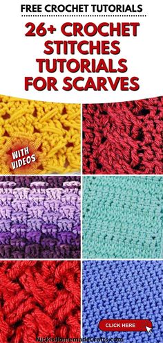 crochet stitches for scarves