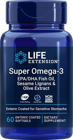 Enteric Coated for Sensitive Stomachs. Non-GMO. Gluten Free. Super Omega-3 EPA/DHA is our best-selling omega-3 fish oil supplement. It delivers an optimal dose of EPA and DHA omega-3 fatty acids. Inspired by the heart-healthy Mediterranean diet, Super Omega-3 also contains potent olive polyphenols and sesame lignans for additional health benefits. . Benefits at a Glance:. Omega-3s fish oil promote heart and cognitive health. Highly concentrated formula packed with DHA and EPA omega-3s. Our Fish Oil Benefits, Omega 3 Supplements, Omega 3 Fish Oil, Energy Supplements, Hdl Cholesterol, Anti Aging Supplements, Liver Health, Fish Oil, Heart Health