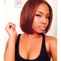 Bob Hair, Auburn Hair, Middle Part, Short Bob Hairstyles, Hair Colour