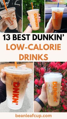 the best dunkin'low - calorie drinks to drink in your car