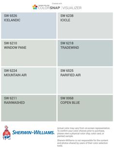 the color scheme for sherylin williams's paint colorsnap visualizer