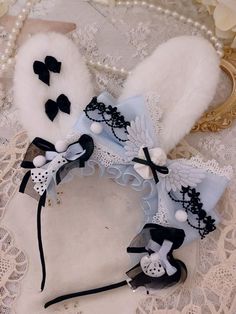 Attention: This price includes a KC only, others are not included. Lolita Accessories:KC Alice Rabbit, Rabbit Accessories, Blue Rabbit, Cat Box, Kawaii Accessories, Rabbit Ears, Christmas Inspiration, Blue, Kawaii