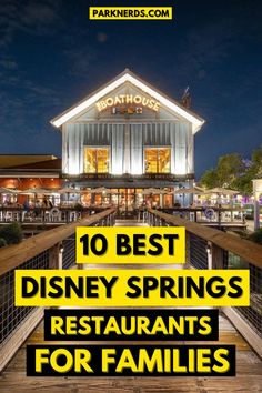 10 Best Disney Springs Restaurants For Families Trex Cafe Disney Springs, Best Character Dining At Disney World, T Rex Restaurant Disney Springs, Best Disney Springs Restaurants, Rainforest Cafe Disney Springs, Animal Kingdom Dining, Disney Springs Orlando, Disney Springs Food, Best Disney Restaurants