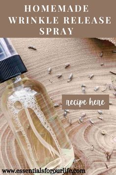 This is the best wrinkle-release spray diy recipe that I have ever made! And I have tried quite a few since ironing is one of my least favorite chores. Plus there are times when your clothing needs a bit of refreshing. If you are looking to make an all-natural diy wrinkle release spray, then make sure to give this one a try. Crease Release Spray Diy, Diy Clothes Spray, Wrinkle Release Spray Diy, Essential Oils For Laundry, Diy Eye Cream