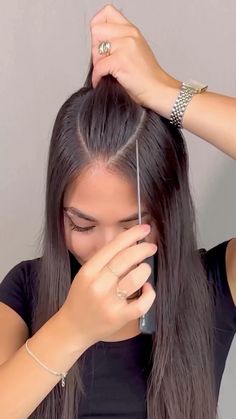 Daily Hair Inspiration 💇‍♂️💇 | Beautiful hair tutorials for you 😍🥰 (By @ayseacun_ ) 💕 Follow us to get more hair style ideas and learn simple beautiful hair styles 💓 . .... | Instagram Hair Style Vedio, Cute Simple Hairstyles, Easy Hairstyles For Medium Hair, Hair Tips Video, Ribbon Hairstyle, Peinados Fáciles Para Cabello Corto, Hair Tutorials For Medium Hair, Fresh Hair, Hoco Hair Ideas