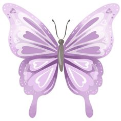 a purple butterfly on a white background