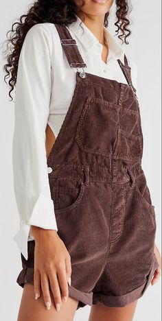 Brown Overalls Outfits, Ziggy Shortalls, Ziggy Overalls, Cord Overalls, Overalls Fit, Brown Overalls, Overalls Outfits, Corduroy Overalls, Family Fashion