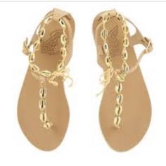 Ancient Greek Sandals Tan Chrysso Sandals Sz. 37 Euc Worn Only A Few Times Ancient Greek Sandals, Greek Sandals, Ancient Greek, Women's Shoes Sandals, Shoes Sandals, Women Shoes, Sandals, Gold, Women Shopping