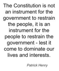 a quote that reads, the institution is not an instrument for the government to restain the