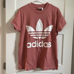 Nwot Adidas Oversized Logo Tee Brand New. Never Worn. Tags Removed In Anticipation Of Wearing But Never Worn. Size Xs - Oversized Fit Dark Blush Pink Color (Color In Photos Is Accurate) Check Out My Closet For Other Adidas Listings! Reasonable Offers Welcome No Trades Ships Same Or Next Day! Adidas Relaxed Fit Tops For Streetwear, Casual Adidas Summer Tops, Casual Adidas Tops For Summer, Adidas Tops With Logo Print For Spring, Basic Adidas Tops For Streetwear, Spring Oversized Tops With Logo Print, Adidas Relaxed Fit Tops With Letter Print, Adidas Cotton Casual Tops, Casual Adidas Cotton Tops