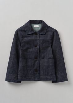 Toast jacket Indigo Denim Jacket, Kantha Jacket, Indigo Denim, Twill Jacket, Work Wear Women, Mode Inspo, Denim Jackets, Women's Coats & Jackets, Wide Sleeves