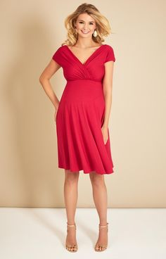 The vibrant hue of our Alessandra short maternity dress is so captivating. Perfect to dress up for occasions or play down by day, it’s the perfect blend of feminine shape and eye-catching colour to make this your go-to dress in super-soft premium jersey. Red V-neck Maternity Dress, Summer V-neck Maternity Dress For Party, Summer Party Maternity Dress With V-neck, Chic V-neck Maternity Party Dress, Chic V-neck Maternity Dress For Party, Pink Bump Friendly Dresses, Pink Bump-friendly Dress, Chic V-neck Maternity Evening Dress, Chic V-neck Evening Maternity Dress