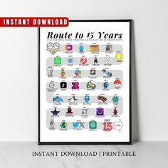 12 Year Anniversary Gifts For Him, 12 Year Anniversary Gifts, 12th Anniversary Gifts, 15th Anniversary Gift, Anniversary Poster, 2012 Wedding, 12th Anniversary, Wedding Anniversary Celebration, Anniversary Gift For Him