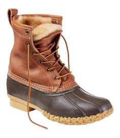 Women's Bean Boots, 8" Shearling-Lined Insulated | Bean Boots at L.L.Bean Ll Bean Boots, Warm Winter Boots, Unique Fits, Rubber Boot, Bean Boots, Duck Boots, Boots And Sneakers, Cool Boots, Shop Mens Clothing