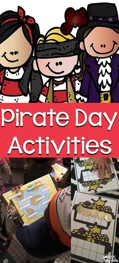 pirate day activities for kids to play with and learn about the pirates in this fun activity