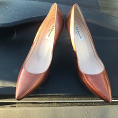 L.K. Bennett London Classic Pointy Pump In Copper (Euro 38.5) These Are Just Too Big For Me But Were Recently Purchased At Nordstrom Rack (See Tags) For $109.97 From The Original Price Of $350 Because Of The Marks That They Have Throughout, As Photographed. They Are So Breathtaking And Never Worn So I Hope Someone Gets Good Use Out Of Them! Bxb Lk Bennett Shoes, Pointy Pumps, Lk Bennett, Copper Color, Red Brown, Shoes Women Heels, Nordstrom Rack, Shoes Heels, Copper