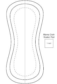 the front and back side of a sewing pattern for a manne - cloth scaler pad