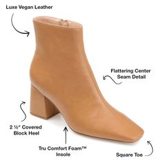 Journee Collection Haylinn Boot - Free Shipping | DSW Fall Heeled Boots With Padded Block Heel, Heeled Boots With Stacked Heel And Almond Toe, Heeled Boots With Padded Heel And Almond Toe, Faux Leather Ankle Boots With Stacked Heel, Faux Leather Boots With Stacked Block Heel, Wide Calf Ankle-high Faux Leather Heeled Boots, Wide Calf Faux Leather Ankle-high Heeled Boots, Mid-calf Boots With Sculpted Block Heel, Almond Toe Heeled Boots With Padded Heel