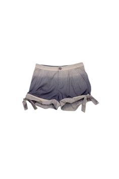 Current Boutique-Marc by Marc Jacobs - Slate & Violet Ombre Shorts Sz 4 Trendy Cotton Shorts For Summer, Beach Season Cotton Shorts, Cotton Shorts For Beach Season And Warm Weather, Cotton Shorts For Warm Weather In Summer, Adjustable Bottoms For Summer Vacation, Casual Ombre Bottoms For Summer, Casual Adjustable Short Bottoms, Casual Adjustable Shorts, Casual Adjustable Shorts For Summer