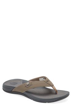 Crafted with three layers of material for superior arch and heel support, this everyday flip-flop ensures comfort that lasts. Synthetic upper and lining/rubber sole Imported Casual Leather T-strap Flip Flops, Casual Non-slip Flip Flops For Surfing, Summer T-strap Flip Flops With Arch Support, Brown Non-slip Flip Flops, Reef Flip Flops, Men’s Flip Flops, Reef Sandals, Flip Flop Craft, Shiva Photos