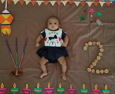 Diwali Theme Photoshoot For Baby, Diwali Baby Photoshoot Ideas, Babies Photoshoot, Diwali Photoshoot, Monthly Photoshoot, Diwali Photo, Newborn Congratulations, Mekhela Chador, Baby Shower Hamper