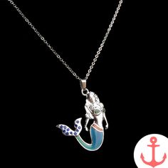 Enhance your nautical charm with the Silver Mermaid Necklace Embrace the enchanting allure of the sea with our stunning Silver Mermaid Necklace. As passionate lovers of the ocean, we have crafted this exquisite piece to capture the whimsical spirit of mermaids. Whether you are looking for a statement accessory or a meaningful gift for a fellow sea enthusiast, our Mermaid Necklace is the perfect choice. Our Mermaid Necklace collection showcases captivating designs inspired by the allure of the me Handmade Mermaid-shaped Ocean-inspired Necklaces, Mermaid Charm Necklace With Lobster Clasp For Gift, Mood Necklace, Crystal Mermaid, Silver Mermaid, Elegant Girl, Necklace Collection, Mermaid Necklace, Flower Fashion