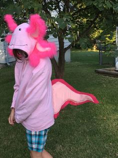 Axolotl Cosplay, Axolotl Costume Diy, Diy Axolotl, Axolotl Costume, Axolotl Cute, Up Costumes, Mothers Day Special, Minecraft Skin, Cat Costumes