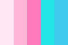 flamingo pink and Turquoise blue Color Palette Pink Blue Color Palette, Pink And Blue Color Palette, Flat Color Palette, Vintage Colour Palette, Email Examples, Cool Color Palette, Blue Color Palette, Turquoise Blue Color