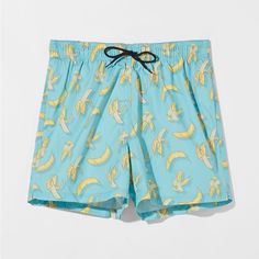 Nwot. Bershka Men Blue/Yellow Banana Print Board Shorts/Swimming Shorts. Size M. Ref. 4237/305. 1062 Yellow Swim Trunks For Summer Beach, Casual Fitted Swim Trunks For Beach Party, Green Cotton Shorts For Pool, Light Blue Beachwear Shorts For Summer, Light Blue Beachwear Swim Trunks For Summer, Light Blue Swim Trunks For Summer, Light Blue Swim Trunks For Summer Beachwear, Fun Short Summer Swimwear, Fun Summer Pool Bottoms