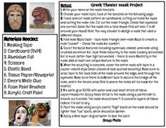 an article about the making of shakespeare's mask project with pictures of actors and characters