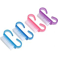 Cleaning Nail Brushes: Easy to grip for the handle. You can easily them on your bathroom hooks with the handle. Nail Cleaning, Fingernail Designs, Hand Scrub, Nail Brush, Cleaning Dust, Scrub Brush, Nail Art Brushes, Clean Nails, Nail Brushes