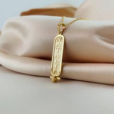 Rose Gold Engraved Name Necklace In Gold Plated, Engraved Rose Gold Plated Name Necklace, Engraved Rose Gold-plated Name Necklace, Gold Name Pendant Charm Necklaces, Gold Pendant Charm Necklace With Name, Rose Gold Plated Nameplate Necklace, Rose Gold Nameplate Necklace, Gold Plated, Personalized Gold Plated Pendant Necklace, Gold Pendant Necklaces With Names