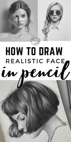 how to draw realistic face in pencil with the words, how to draw realistic face in pencil