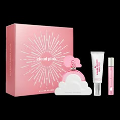 Cloud Pink 3-Piece Gift Set - AG CLOUD PINK 3PC GIFT SET F24IncludesEau de Parfum (3.4 oz)Parfum Spray Pen (0.33 oz)Hand and Body Cream (1.7oz)Fragrance FamilyWarm & SpicyKey NotesTop - pineapple, dragon fruit, berriesMiddle - vanilla orchid, coconut water, blush ambretteBase - moss, amber woods, musk, praline - Cloud Pink 3-Piece Gift Set Makeup Gift Sets Sephora, Cheap Stuff To Ask For Christmas, Ulta Gift Set, Pink Gift Ideas Christmas, Preppy Things To Get For Christmas, Preppy Stuff To Get For Christmas, Christmas Gifts Preppy, Stalking Stuffers For Teenagers, Christmas Wishlist Items