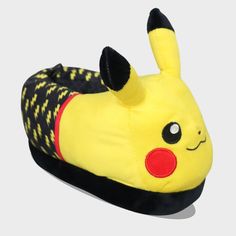 Step into comfort and fun with Pokemon Extended Sizing Plush Slippers in Yellow. These cozy slippers feature your favorite Pokémon characters, bringing a playful touch to your loungewear. Made from lightweight material makes them perfect for relaxing at home. Ideal for Pokémon fans of all ages, these slippers combine comfort, style, and a bit of childhood magic in every step. Fun Synthetic Slippers For Indoor Use, Fun Synthetic Indoor Slippers, Fun Indoor Synthetic Slippers, Comfortable Synthetic Slippers For Playtime, Pokémon Characters, Toddler Slippers, Cozy Slippers, Plush Slippers, All Pokemon