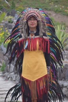 Costume Headpiece Inspired Native American Headdress - Rainbow Warbonnet Indian Headgear - Inspired Indian Headdress - Hat Feather Headdress **Item Description** This item is made of feathers, thread, and leather combination. Indonesia original handmade items. The real product may have slight variations and colors as we use nature/organic materials, but the final product will be 95% like the image listing. Can be use for normal head sizes. Express Mail Service(DHL) - Shipping Default  Take 4 - 7 shipping days to Worldwide with tracking number. You don't need to pay shipping upgrade. But i also offer Priority Shipping Service with 2-3 days of shipment. * Please provide your phone number when you checkout by sending etsy message. Please provide your phone number when you checkout by sending Bohemian Fitted Costume Hats And Headpieces For Festival, Bohemian Fitted Festival Costume Hats And Headpieces, Multicolor Bohemian Costume Hats And Headpieces For Festivals, Multicolor Bohemian Costume Dress, Bohemian Multicolor Costume Dress, Native American Headdress, Indian Headdress, Feather Headdress, Organic Materials