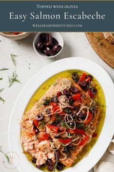 Make-Ahead Salmon Escabeche with Olives